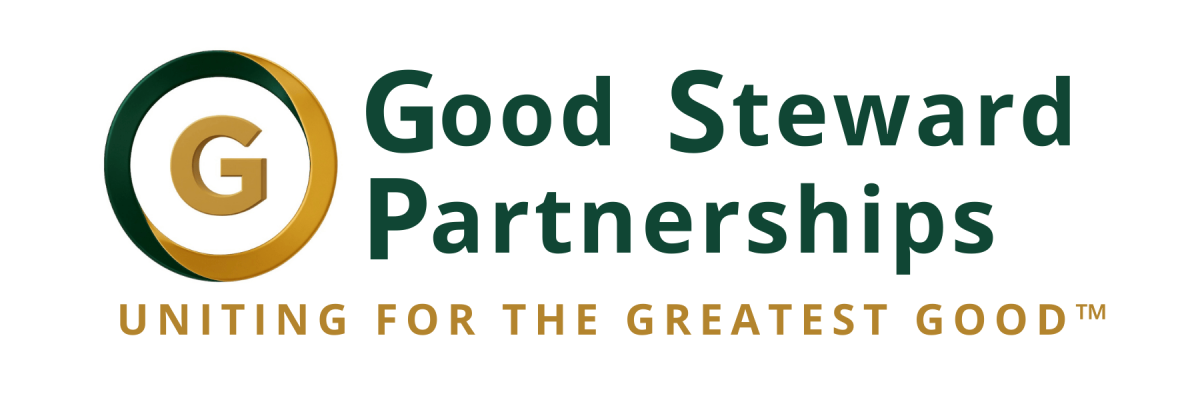 Good Steward Partnerships logo, representing ethical business partnerships that support nonprofits.